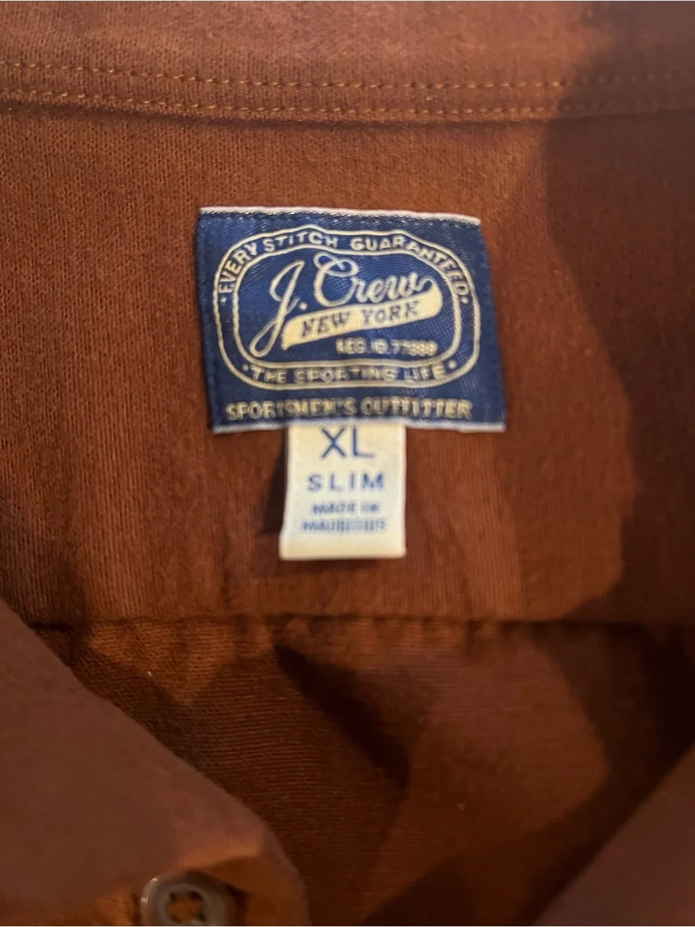 Men’s XL Slim J. Crew Heavyweight Chamois Workshirt